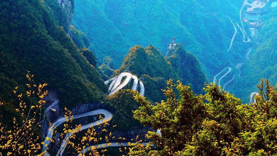 張家界、天門山、鳳凰古
